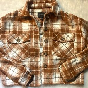 Plaid Boutique Cropped Shacket